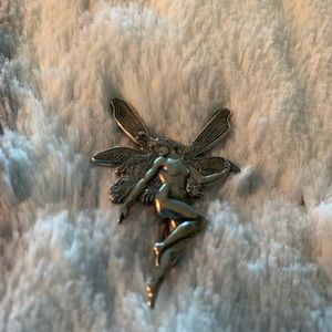 Vintage Art Nouveau Fairy Brooch Pin